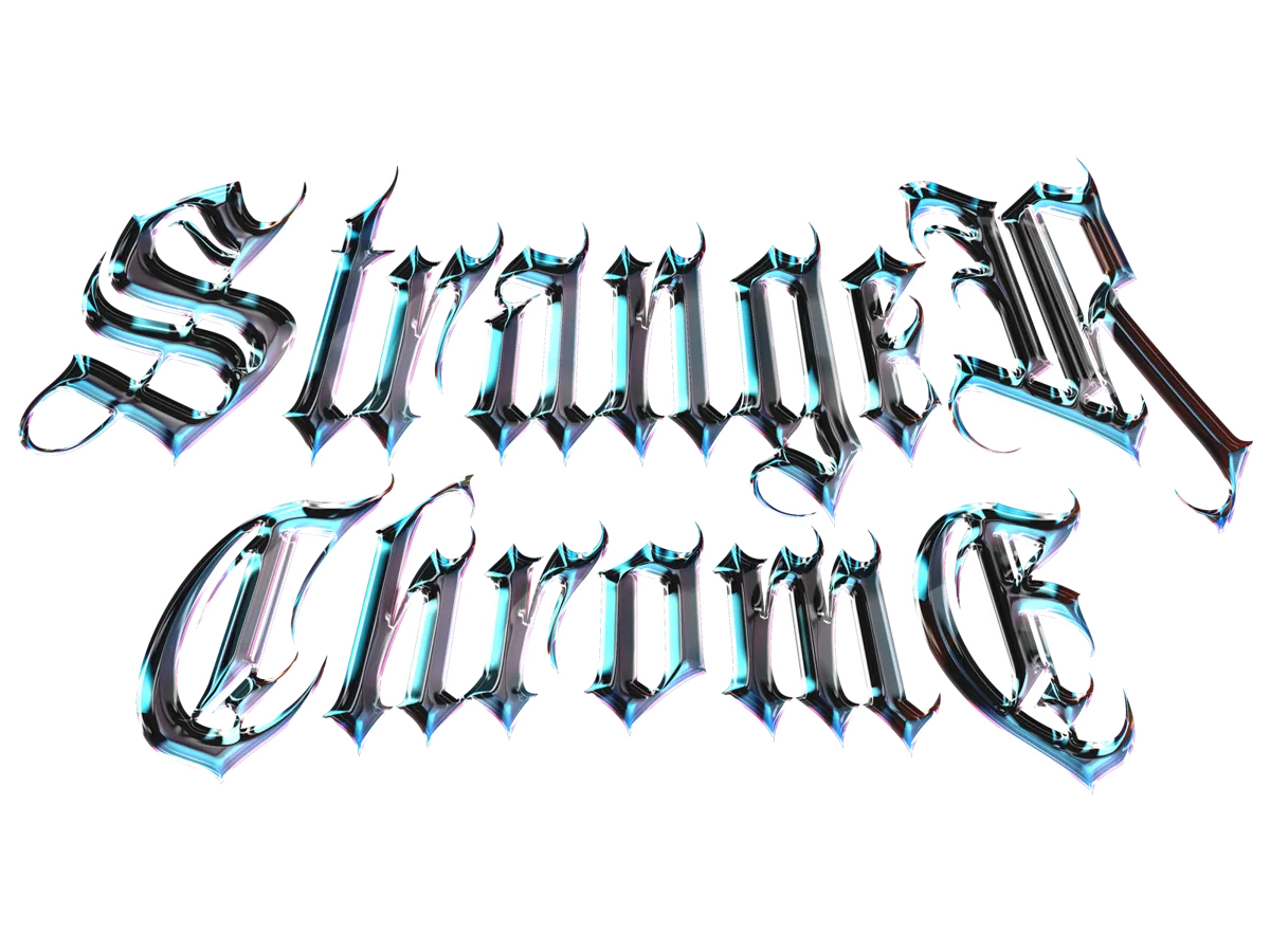 Text with Chrome effect applied