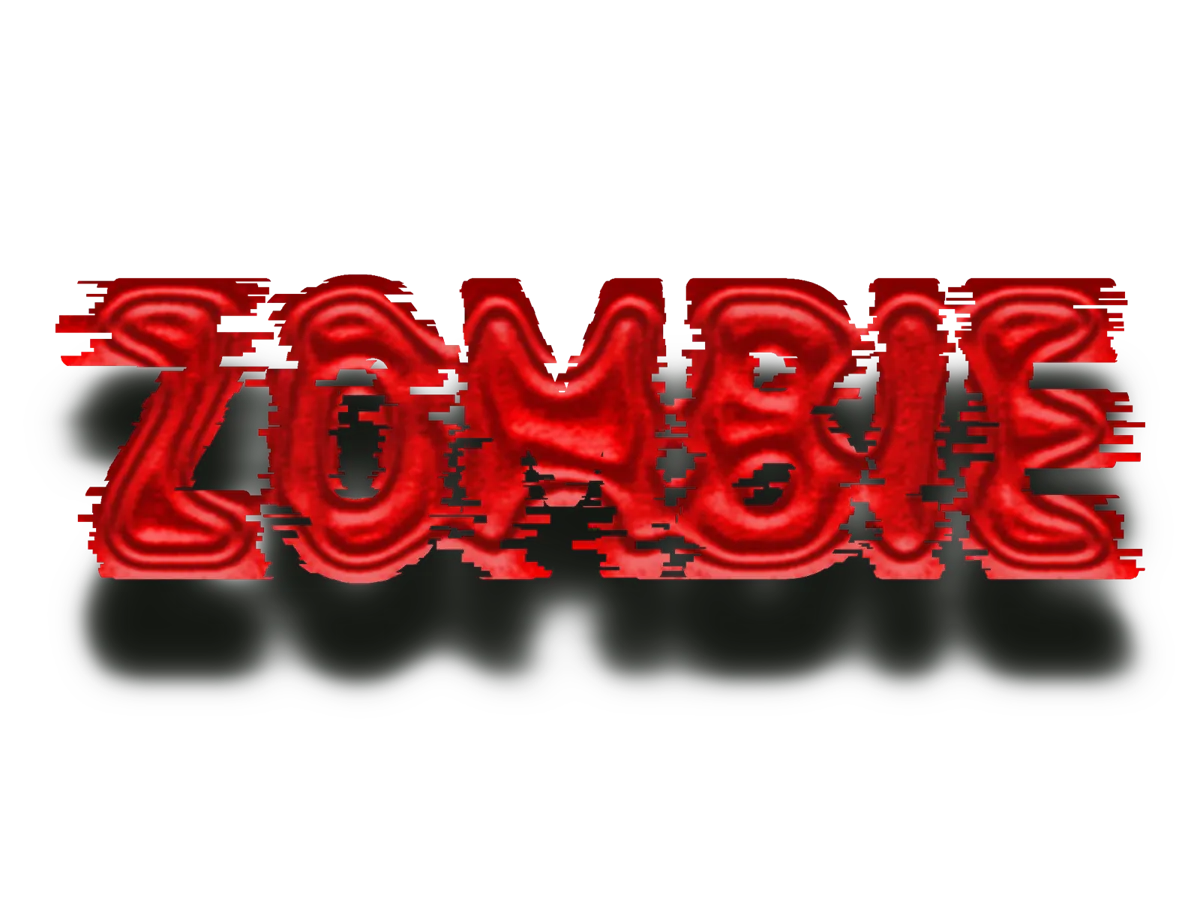 Text with Glitch effect applied